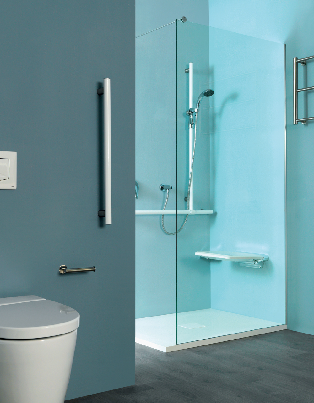 Seduta e ausili zona doccia, soluzioni ambiente bagno per l