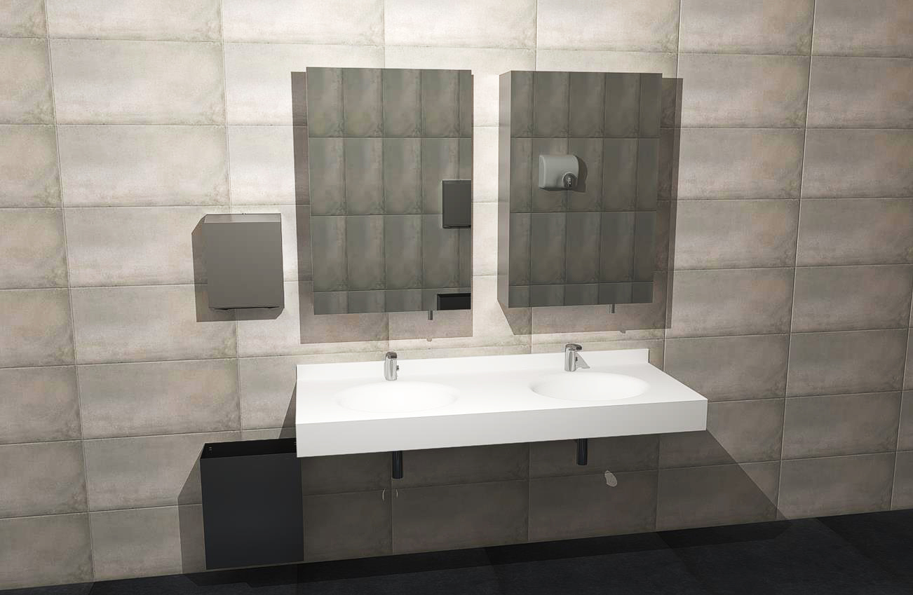 Lavabo bagno ricettività sicuro e di design